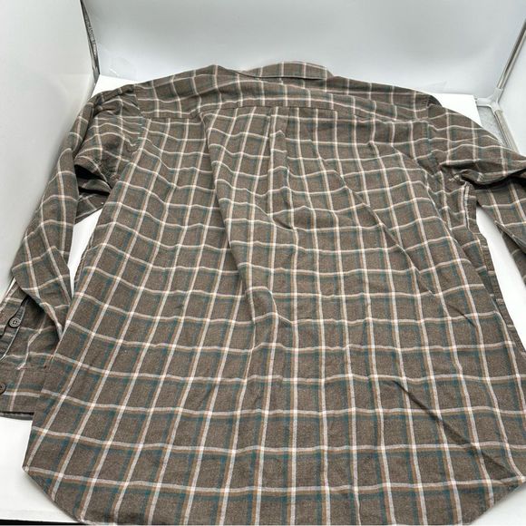 Patagonia Flannel Mens XL Plaid Button Up Long Sleeve Shirt Organic Cotton - Picture 9 of 10
